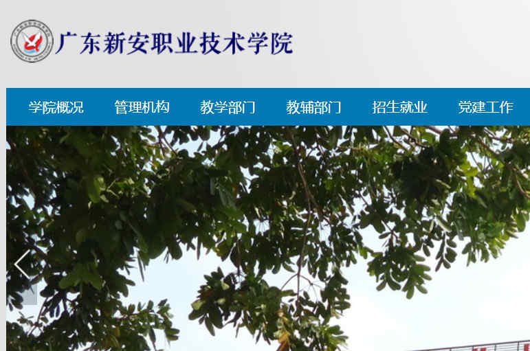 广东新安职业技术学院官网