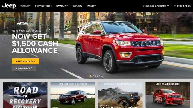 jeep汽车官网