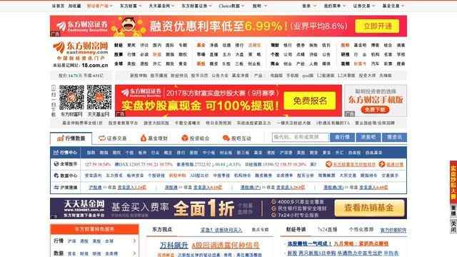 东方财富网首页