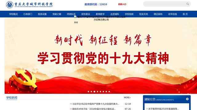 重庆大学城市科技学院