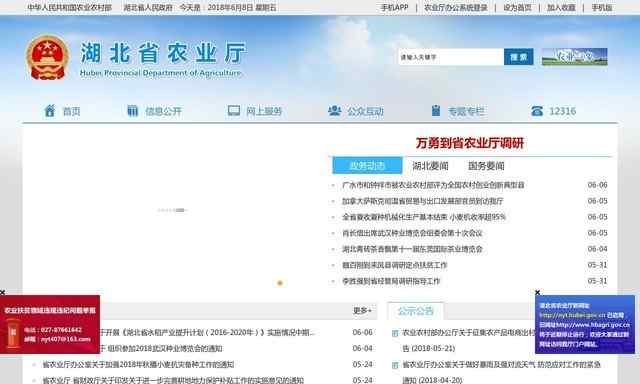 湖北农业信息网网站