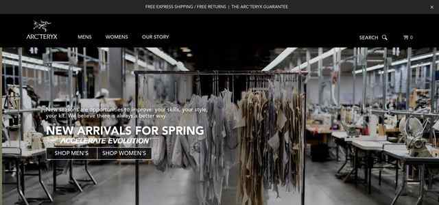 arcteryx官网
