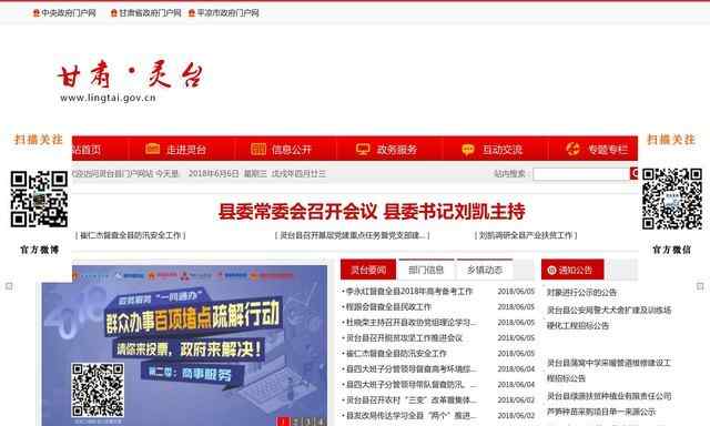 灵台县人民政府网站