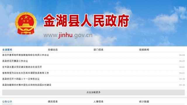 金湖政府网