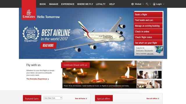 阿联酋航空官网