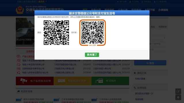 丽水交警网违章查询